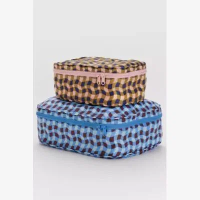 Urban Outfitters BAGGU Wavey Gingham Packing Cubes ALL at Urban Outfitters