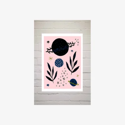 Urban Outfitters Ani Vidotto Botanical Planets Wall Art Print - Assorted UK 3 at Urban Outfitters