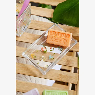Urban Outfitters Urban Outfitters Floral Glass Soap Dish ALL