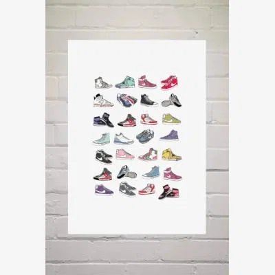 Urban Outfitters Hanna Melin Trainers Wall Art Print - Assorted 1 at Urban Outfitters