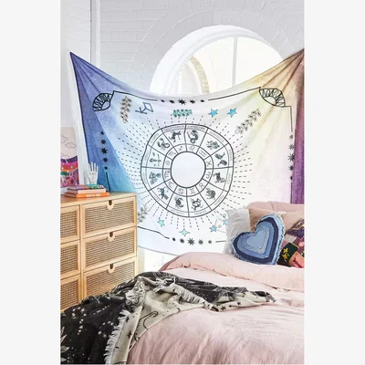 Urban Outfitters Urban Outfitters Zodiac Tapestry - Purple 142cm x 183cm