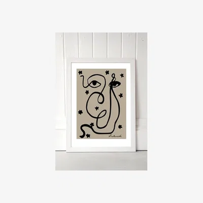 Urban Outfitters Hali Igwelaezoh Abstract Wall Art Print - White 1 at Urban Outfitters