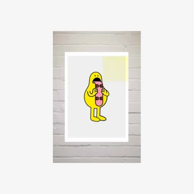 Urban Outfitters AYEYOKP Skater Blob Wall Art Print - Assorted 2 at Urban Outfitters