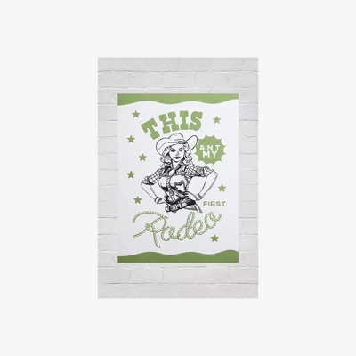 Urban Outfitters Lune Club This Ain't My First Rodeo 30x40 Wall Art Print - Green at Urban Outfitters