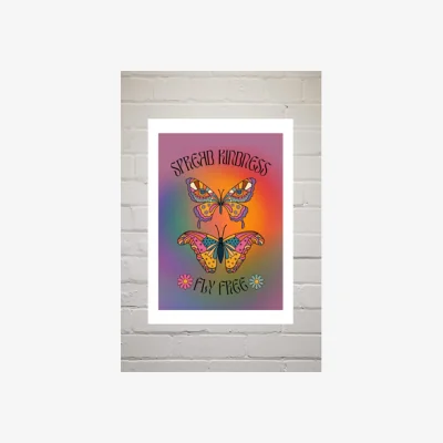 Urban Outfitters Spread Kindness Wall Art Print - Assorted 2 at Urban Outfitters