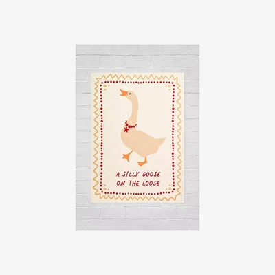 Urban Outfitters Posterami Silly Goose 30x40 Wall Art Print - Cream at Urban Outfitters
