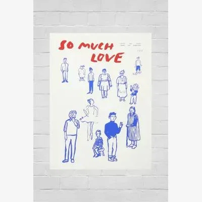 Urban Outfitters The Paper Collective So Much Love 30x40 Print at Urban Outfitters