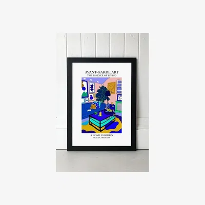 Urban Outfitters blanchouse Berlin Wall Art Print - Black 2 at Urban Outfitters