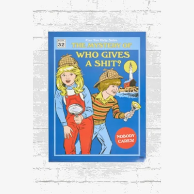 Urban Outfitters Steven Rhodes Who Gives A. Wall Art 30x40 Print - Assorted ALL at Urban Outfitters