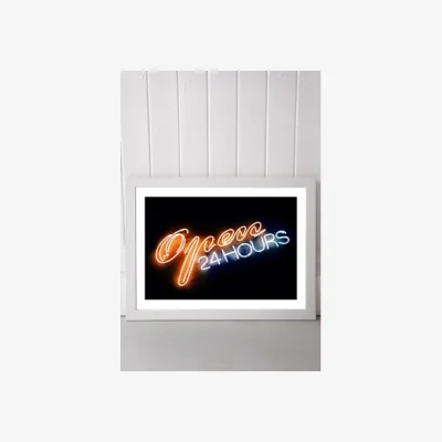 Urban Outfitters Oh Fine! 24 Hours Wall Art Prints - White 1 at Urban Outfitters