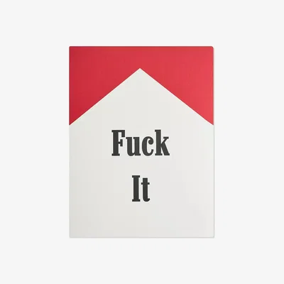 Urban Outfitters By Khai F*ck It 30x40 Wall Art Print at Urban Outfitters