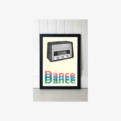 Urban Outfitters Indieprints Transmission Wall Art Print - Black 1 at Urban Outfitters