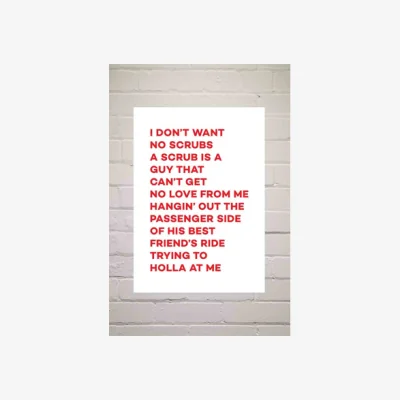 Urban Outfitters Mood No Scrubs Wall Art Print - Assorted 1 at Urban Outfitters