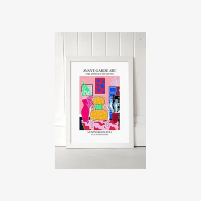 Urban Outfitters blanchouse LA Wall Art Print - White UK 3 at Urban Outfitters