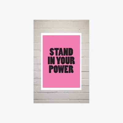 Urban Outfitters Colour TV Stand In Your Power Wall Art Print - Assorted 1 at Urban Outfitters
