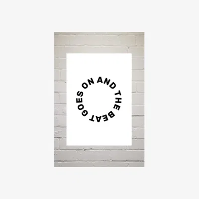 Urban Outfitters Native State Beat Goes On Graphic Wall Art Print - Assorted 2 at Urban Outfitters