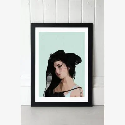 Urban Outfitters Studio Cockatoo ‘Amy' Wall Art Print - Black 1 at Urban Outfitters