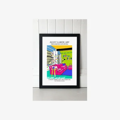 Urban Outfitters blanchouse New York Penthouse Wall Art Print - Black 1 at Urban Outfitters
