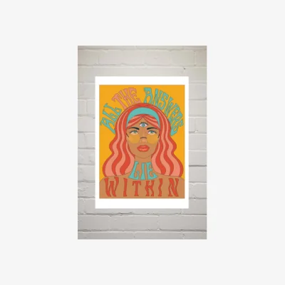 Urban Outfitters Exquisite Paradox All The Answers Lie Within Wall Art Print - Assorted UK 3 at Urban Outfitters