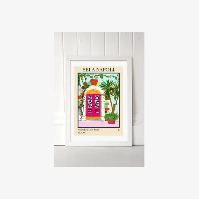 Urban Outfitters blanchouse Naples Wall Art Print - White UK 3 at Urban Outfitters