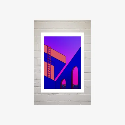 Urban Outfitters Hand Jazz Pink Dusk Wall Art Print - Assorted 1 at Urban Outfitters