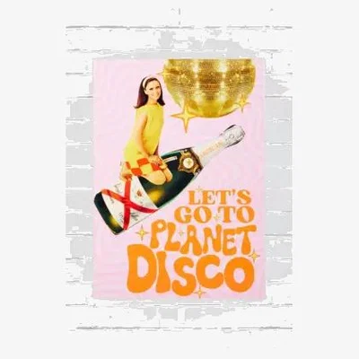 Urban Outfitters Printed Weird Planet Disco A4 Wall Art Print at Urban Outfitters