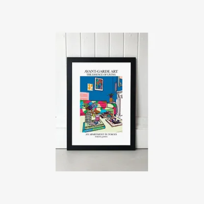 Urban Outfitters blanchouse Tokyo Wall Art Print - Black UK 3 at Urban Outfitters