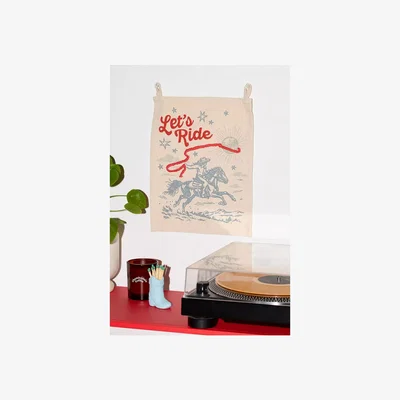 Urban Outfitters Let's Ride Flag Tapestry ALL at Urban Outfitters