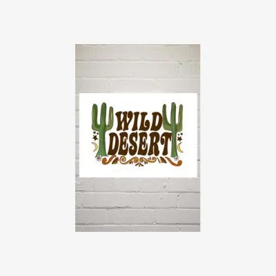 Urban Outfitters Golden Daze Wild Desert Wall Art Print - Assorted UK 3 at Urban Outfitters