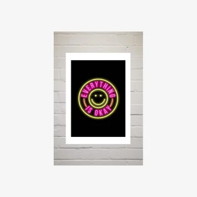 Urban Outfitters Julia Walck Everything Is Okay Wall Art Print - Assorted 2 at Urban Outfitters