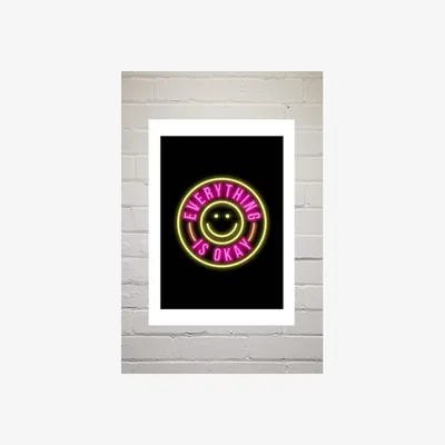 Urban Outfitters Julia Walck Everything Is Okay Wall Art Print - Assorted UK 3 at Urban Outfitters