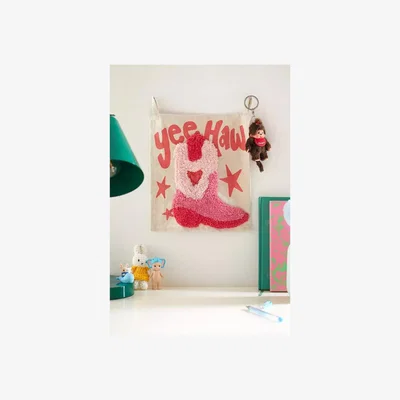 Urban Outfitters Urban Outfitters Yeehaw Tufted Wall Tapestry - Pink ALL