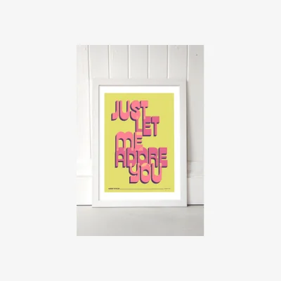 Urban Outfitters Adore You Wall Art Print - White UK 3 at Urban Outfitters