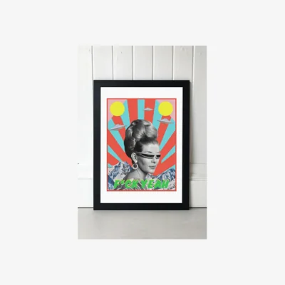 Urban Outfitters Msgonzalez F**K Yeah Wall Art Print - Black 2 at Urban Outfitters