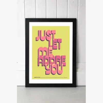 Urban Outfitters Urban Outfitters Adore You Wall Art Print - Black Frame UK 3