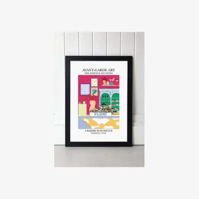 Urban Outfitters blanchouse Florence Wall Art Print - Black 1 at Urban Outfitters