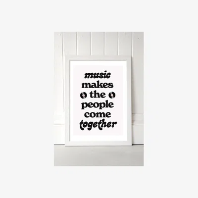 Urban Outfitters Come Together Wall Art Print - White 2 at Urban Outfitters