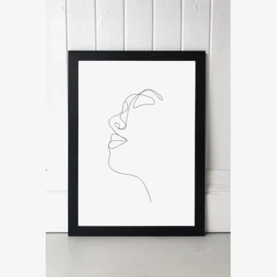 Urban Outfitters Rafael Farias Profile Wall Art Print - Black 1 at Urban Outfitters