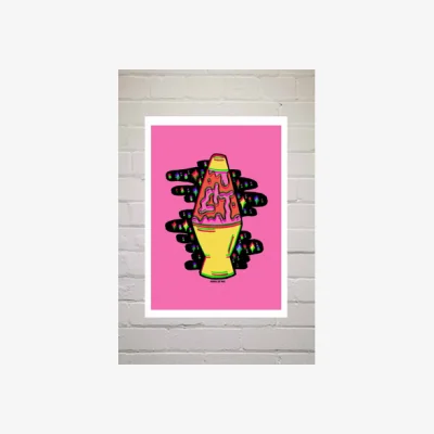 Urban Outfitters Doodle By Meg Lava Lamp Wall Art Print - Assorted 1 at Urban Outfitters