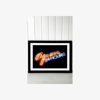 Urban Outfitters Oh Fine! 24 Hours Wall Art Prints - Black UK 3 at Urban Outfitters