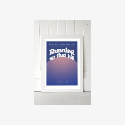 Urban Outfitters Up That Hill Wall Art Print - White 1 at Urban Outfitters