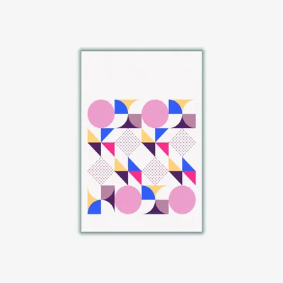Wolf & Badger Retro Geometric 1 Xxs Stanley Print House