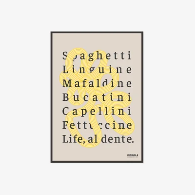 Wolf & Badger Eleven Life, Al Dente Editions Matte Art Print | A2 | 420 X 594Mm | Anchor & Crew