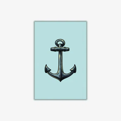 Wolf & Badger Grey Ship's Anchor XXL Stanley Print House