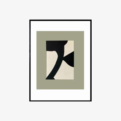 Wolf & Badger Black / Neutrals Abstract Flower Art: Mediterranean Garden Poster Print | A3 | 297 X 420Mm | Awol