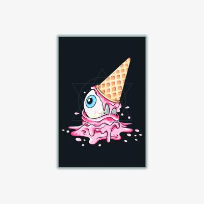 Wolf & Badger Pink / Purple Strawberry Eyeball Icecream Medium Stanley Print House