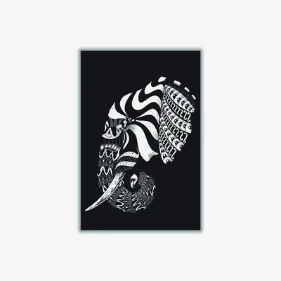 Wolf & Badger White Ornate Elephant Ii A1 594 X 841Mm Stanley Print House
