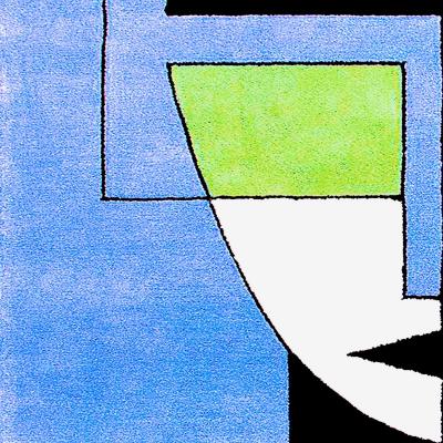 Wolf & Badger Blue Face Print A4 210 X 297Mm Volsew Paris