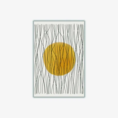 Wolf & Badger Yellow / Orange Boho Suns Series #2 Large Stanley Print House