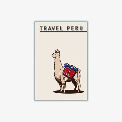 Wolf & Badger Brown Travel Peru Large Stanley Print House